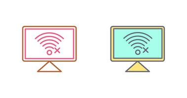 Disconnected Network Vector Icon
