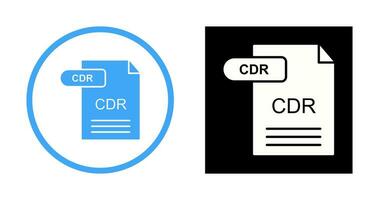 icono de vector de cdr