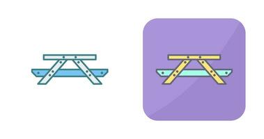 Picnic of Table Vector Icon