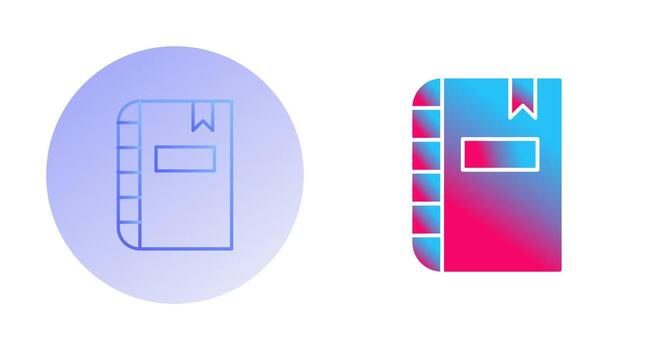 icono de vector de diario