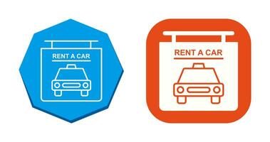 Rent a Car Vector Icon