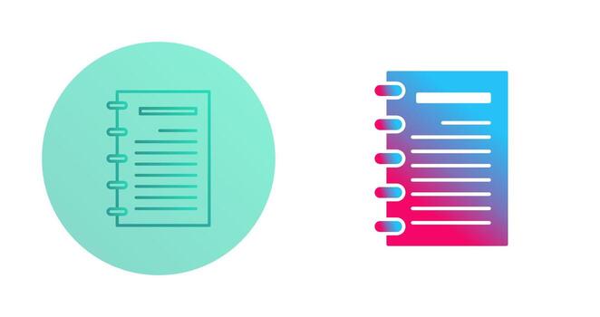 Notepad Vector Icon