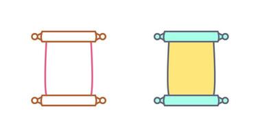 Scroll of Paper Vector Icon