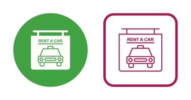 Rent a Car Vector Icon