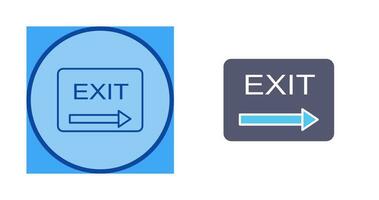 Unique Exit Vector Icon