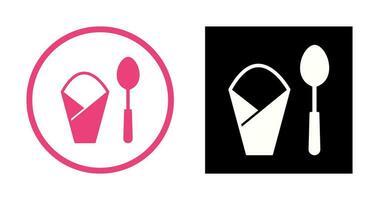 Spoon and Napkin Vector Icon