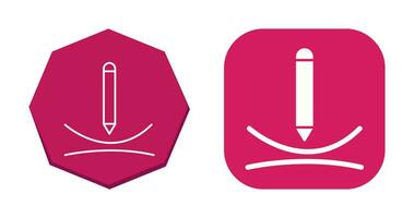 Draw Curve Vector Icon