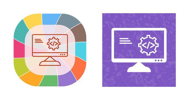 Unique Code Optimization Vector Icon