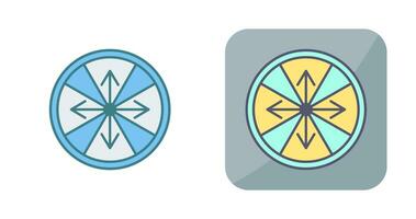 Roulette with Arrow Vector Icon