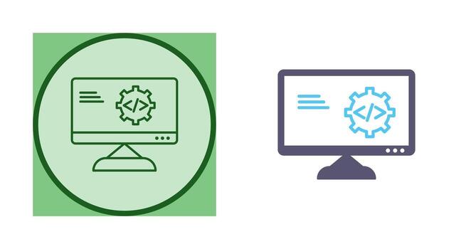Unique Code Optimization Vector Icon