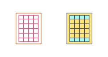 Table of Rates Vector Icon