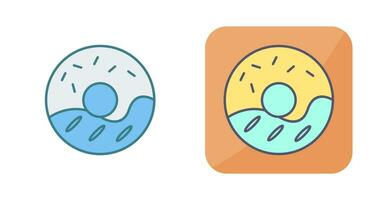 Cream Doughnut Vector Icon