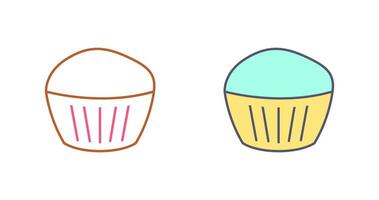 icono de vector de muffin de chocolate