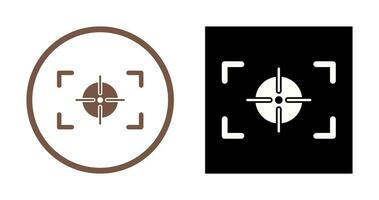 Unique Focus Horizontal Vector Icon