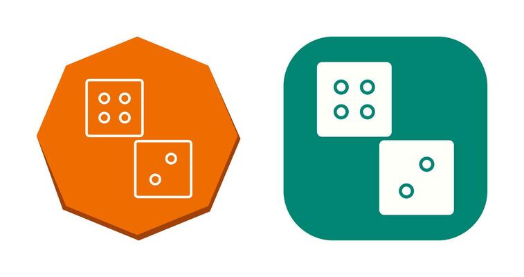 Unique Dice Vector Icon