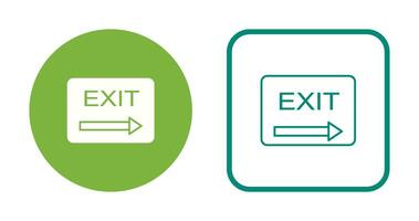 Unique Exit Vector Icon