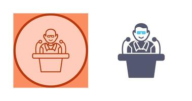 Unique Lecture Vector Icon
