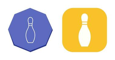 Unique Bowling Pin Vector Icon