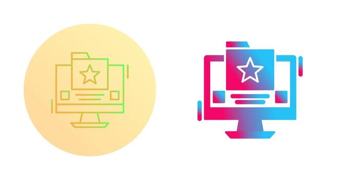 Favourite Folder Vector Icon