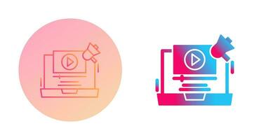 Video Marketing Vector Icon