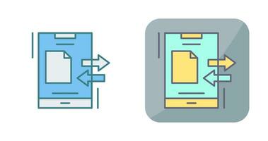 icono de vector de transferencia de datos