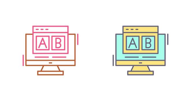 AB Testing Vector Icon