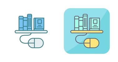 Digital Library Vector Icon