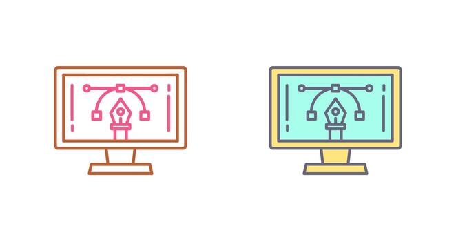 icono de vector de aprendizaje electrónico