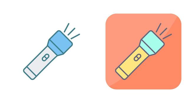 Flashlight Vector Icon