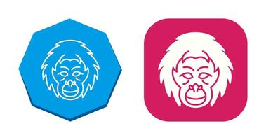 Orangutan Vector Icon