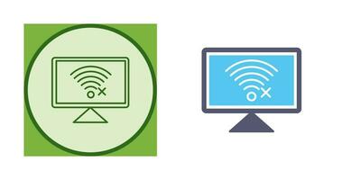 Disconnected Network Vector Icon