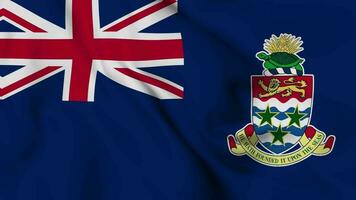 Cayman Islands Waving Flag Realistic Animation Video
