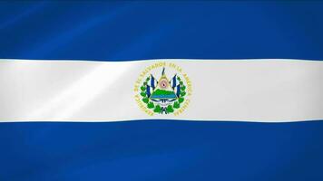 el salvador acenando bandeira realista animação vídeo video