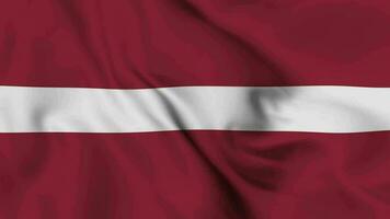 Lettland winken Flagge realistisch Animation Video