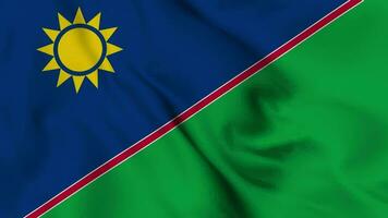 Namibia winken Flagge realistisch Animation Video