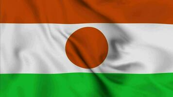 Niger agitant drapeau réaliste animation vidéo video