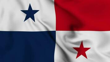 Panama agitando bandiera realistico animazione video
