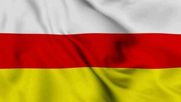 South Ossetia Waving Flag Realistic Animation Video