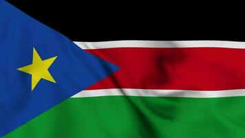 South Sudan Waving Flag Realistic Animation Video