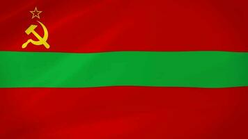 Transnistria Waving Flag Realistic Animation Video
