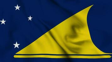 Tokelau Waving Flag Realistic Animation Video