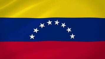 Venezuela winken Flagge realistisch Animation Video