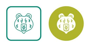 icono de vector de oso polar