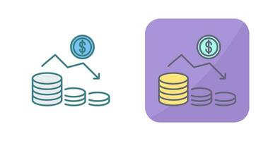 Money Loss Vector Icon