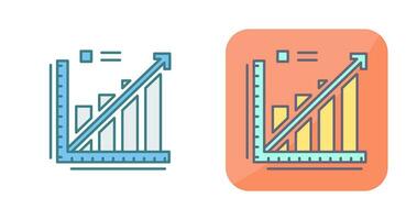 Line Graph Vector Icon