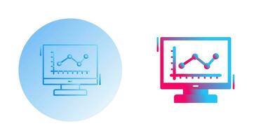 Line Chart Vector Icon