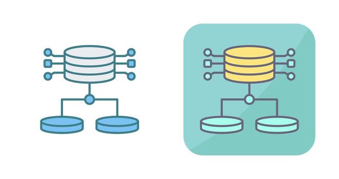 icono de vector de datos estructurados