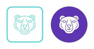 icono de vector de oso polar