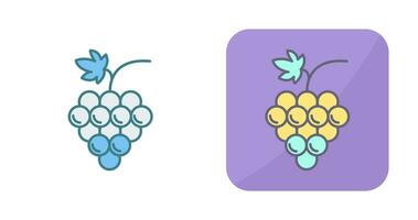 icono de vector de uvas