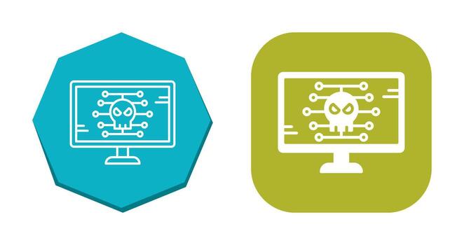 icono de vector de malware